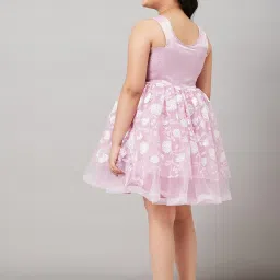 StyloBug Girls Pink Embroidered Dress image 2