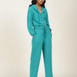 Label Ritu Kumar Blue Jacket With Joggers image 4