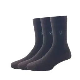Allen Solly Brown Cotton Socks (Pack of 3)-picture-36