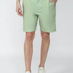 Forever 21 Green Cotton Regular Fit Shorts-image-83