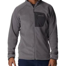 Columbia Men Grey M Outdoor Tracks Full Zip Jacket-picture-36