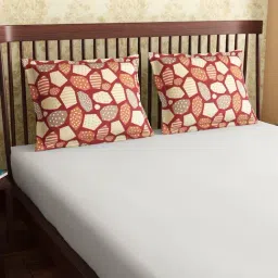 Petal Home Mosaic Abstract Multicolor 300 TC Cotton Pillow Covers - Set of 2-picture-26