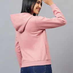 Cantabil Pink Print Full Sleeves Hoodie image 2