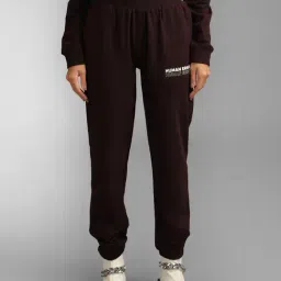 KZ07 by Kazo Brown Printed Regular Fit High Rise Joggers-picture-12