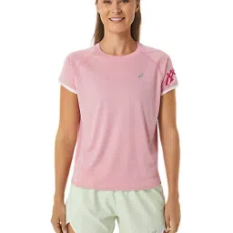 Asics Pink Printed Sports T-Shirt-image-72