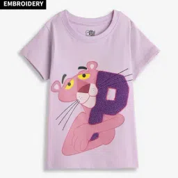 The Souled Store Girls Purple Cotton Printed T-Shirts-picture-35