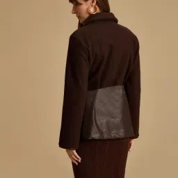 Kazo Brown Solid Overcoat image 2