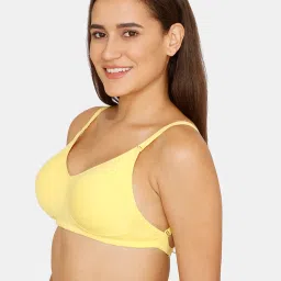 Zivame Yellow Full Coverage Non-Padded Double Layered Bra image 3