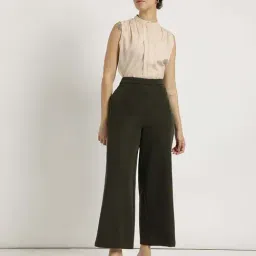 Fablestreet Off White Cotton Regular Fit Top image 5