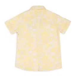 u.s. polo assn. US Polo Kids Boys Yellow Cotton Printed Shirt image 2