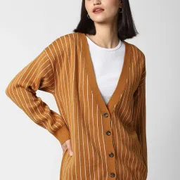 Forever 21 Mustard V Neck Cardigan image 1