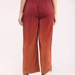 Fablestreet Brown Relaxed Fit Mid Rise Trousers image 2