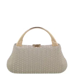 Mochi Golden Synthetic Textured Clutch image 2