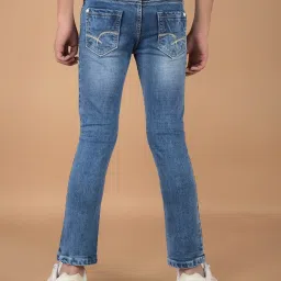 Crimsoune Club Boys Blue Solid Jeans image 2