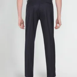 Arrow Dark Blue Regular Fit Trousers image 2
