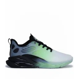 Columbus Men's Black & Fluorescent Green Running Shoes image 2