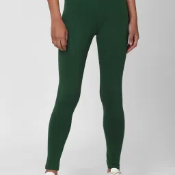 Forever 21 Green Skinny Fit Leggings image 1