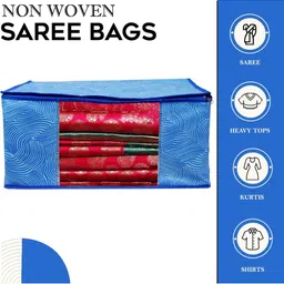 AMAK INC Blue Fabric Multi-Utility Wardrobe Organisers image 4