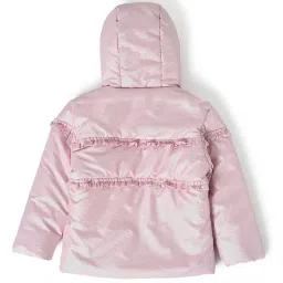 MiArcus Kids Pink Solid Full Sleeves Jacket image 2