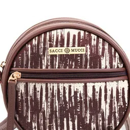 Sacci Mucci Women Abstract Printed Sling Bag image 4