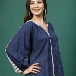 Melon By plusS Navy Cotton Striped Top image 2