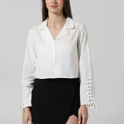Only White Cotton Regular Fit Shirt image 2