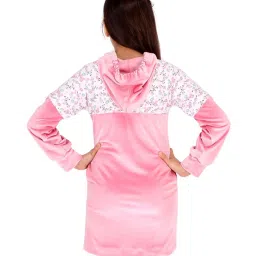 Cutecumber Kids Pink Printed Dress image 2