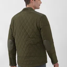 Peter England Olive Regular Fit Quilted Jacket image 2