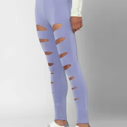 Forever 21 Purple Regular Fit Leggings image 3