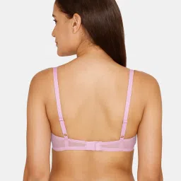 Zivame Purple Printed Non-Padded Double Layered Bra image 2