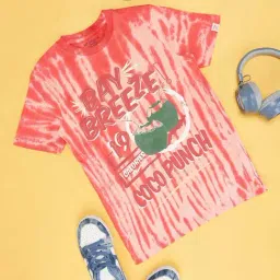 Pantaloons Junior Kids Coral Cotton Printed T-Shirt-image-84