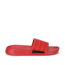 Adidas Men's ICONIC RUNNER SLIDE Unisex Scarlet Red Slides image 1