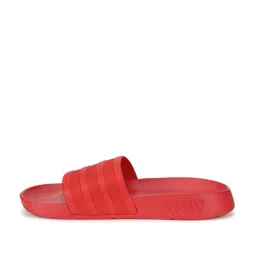 Adidas Men's ICONIC RUNNER SLIDE Unisex Scarlet Red Slides image 2