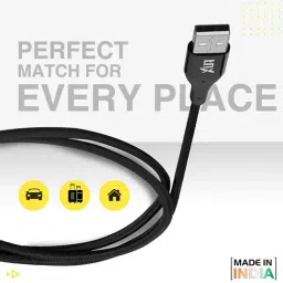 FLiX (Beetel) L1XCD-L103 1M 2A USB to Lightning Cable (Black) image 4