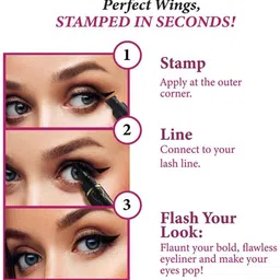 Sanfe Wing In A Wink Eye Liner- 1 ml- Black image 3