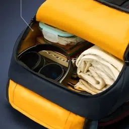 The Souled Store Blue Superman Kyrpton Origin Large Backpack image 3