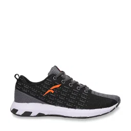 Furo by Red Chief Men's Black & Dark Grey Running Shoes image 2