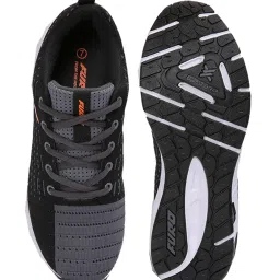 Furo by Red Chief Men's Black & Dark Grey Running Shoes image 3