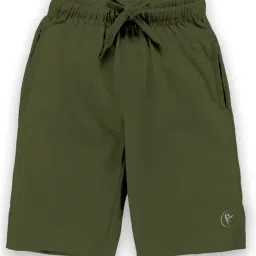 Kiddopanti Kids Black & Green Solid Shorts (Pack Of 2) image 4