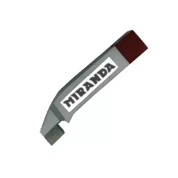 MIRANDA TOOLS Cranked Finishing Tool ISO 3 (123) Standard P20 Grade Right Hand, Shank Size 2020 mm & Length 125 mm image 3