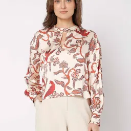 Vero Moda Beige Printed Top image 1