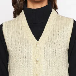 Crozo By Cantabil Beige Cardigans image 5