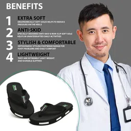 DOCTOR HEALTH SUPER SOFT Men Thong Flip-Flops image 5