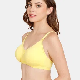 Rosaline by Zivame Yellow Non-Wired T-Shirt Bra image 3