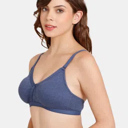 Rosaline by Zivame Blue Non-Wired T-Shirt Bra image 3