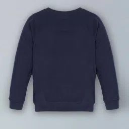 Plum Tree Kids Navy Cotton Printed Full Sleeves T-Shirt Set image 3