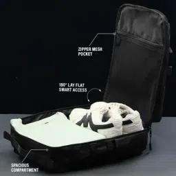 The Souled Store Black Hybrid 13 Large Backpack image 4