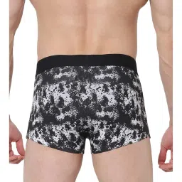 Jack & Jones White Printed Mid Rise Trunks image 2
