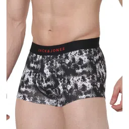 Jack & Jones White Printed Mid Rise Trunks image 3