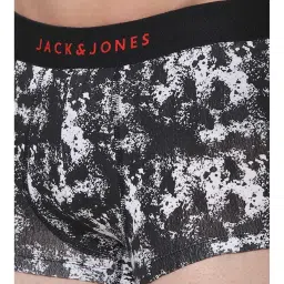 Jack & Jones White Printed Mid Rise Trunks image 4